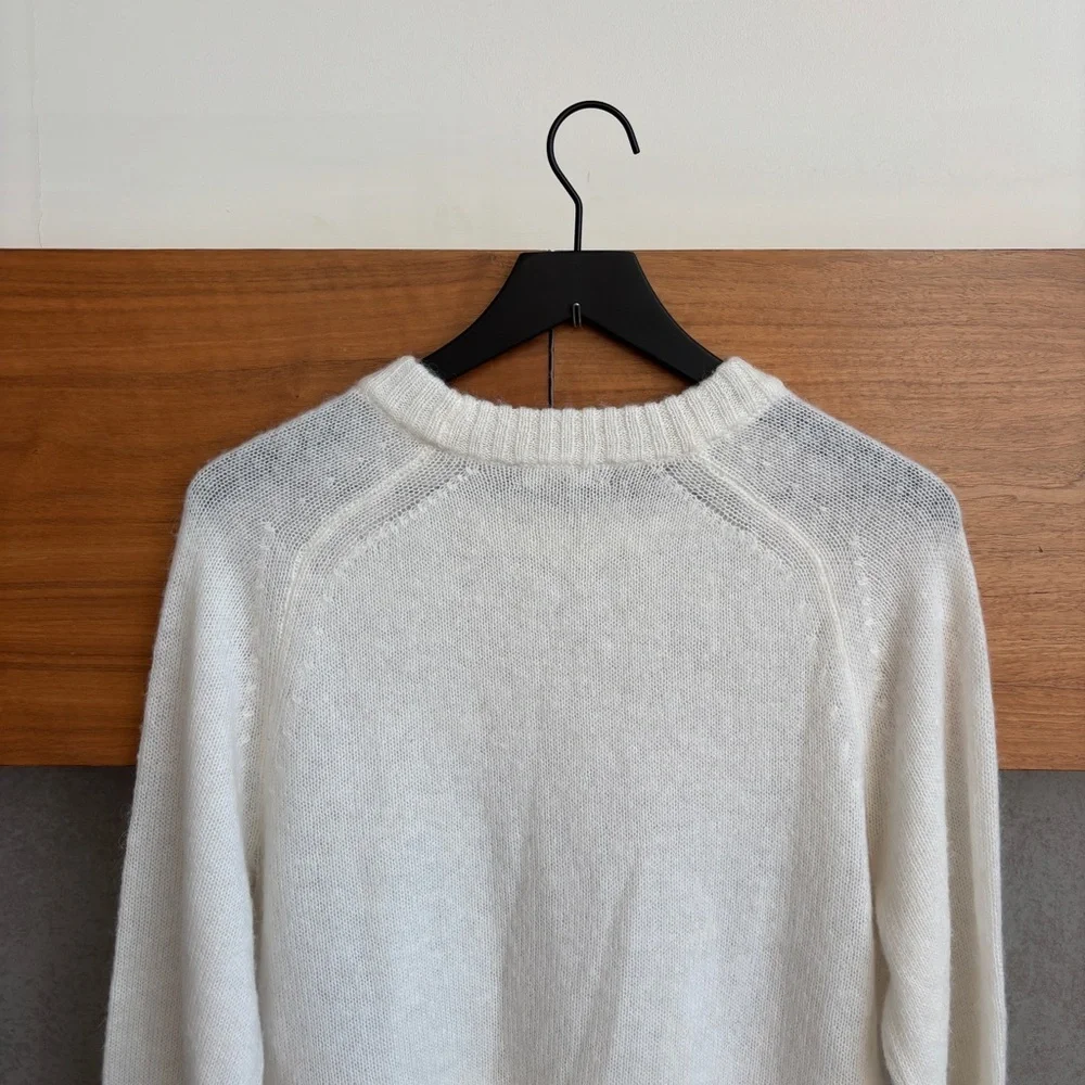 J.Crew High Rib Pullover Sweater in Wool Blend, Size S